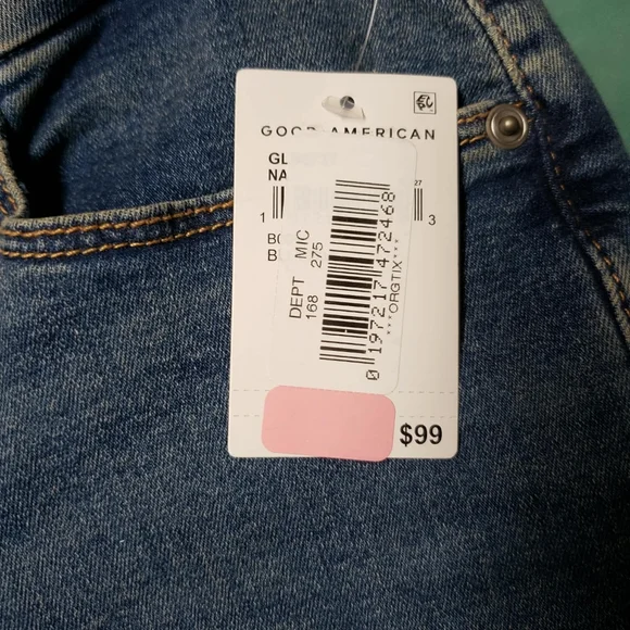 Good American Classic Blue Denim Jeans 14/32 - Picture 6 of 8